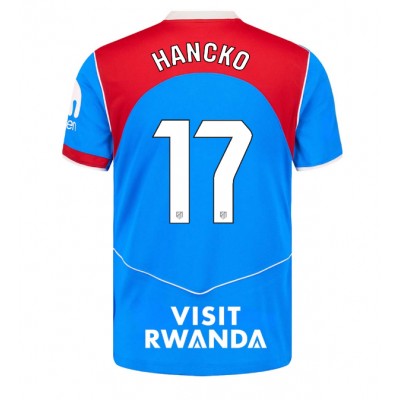Maglie da calcio Atletico Madrid David Hancko #17 Terza Maglia 2025-26 Manica Corta Maglie da calcio Atletico Madrid David Hancko #17 Terza Maglia 2025-26 Manica Corta